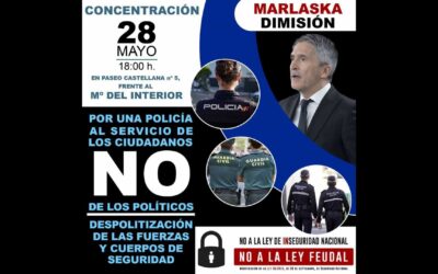 📢DESPOLITIZACION de la Policía y la Guardia Civil y NO a la LEY de INSEGURIDAD NACIONAL, MANIFA📢💥