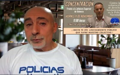 Estuvimos apoyando al Inspector Ricardo Ferris frente Jef. Superior de Policía en Valencia