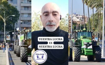 Policías por la Libertad apoya la manifestación de agricultores, ganaderos, pescadores y transportistas